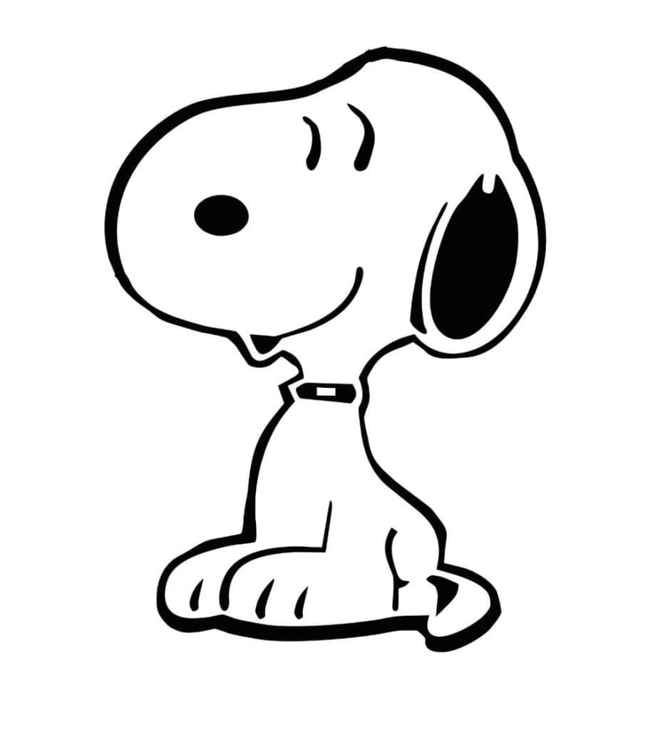 Snoopy Mignon coloring page