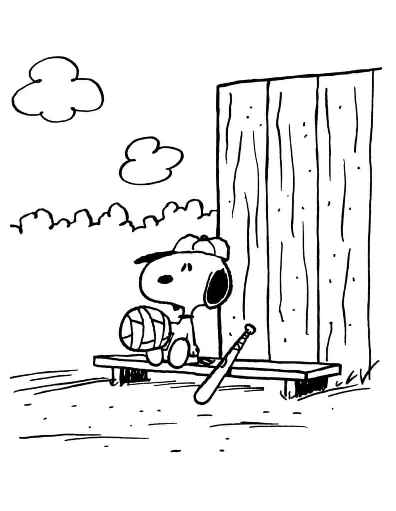 Snoopy Peanuts coloring page