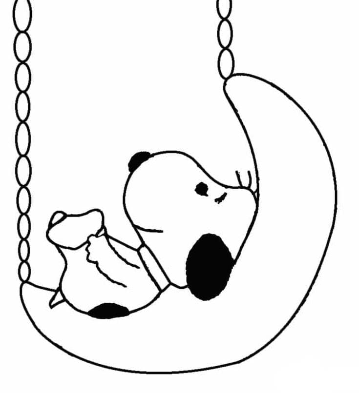 Snoopy Pour Enfants coloring page
