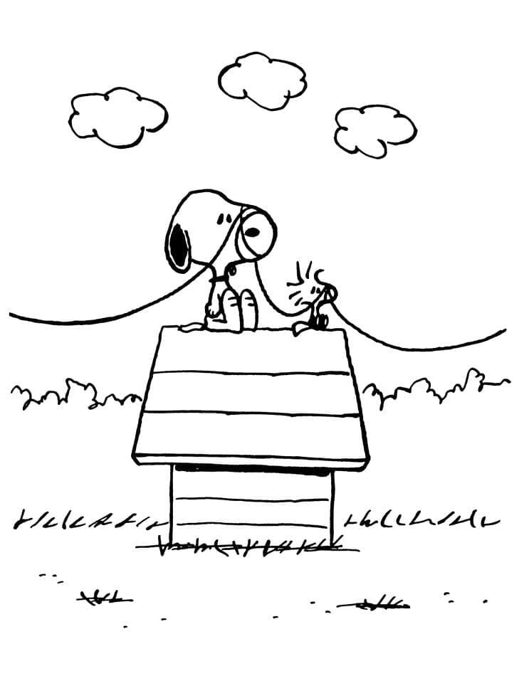 Snoopy Pour les Enfants coloring page