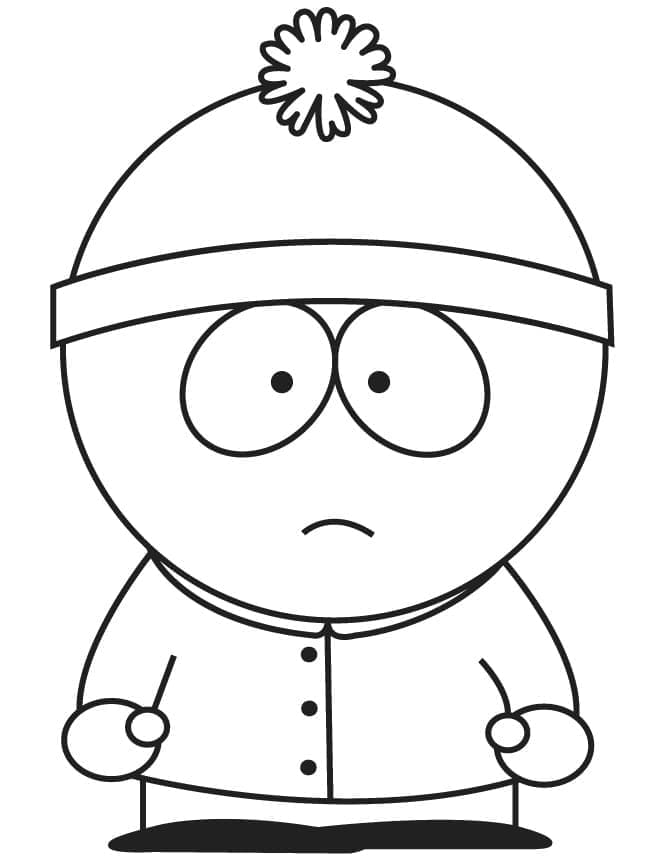 Stan Marsh de South Park coloring page