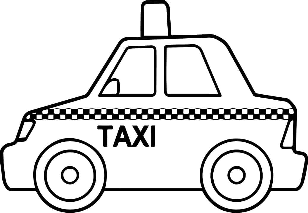 Taxi Facile coloring page