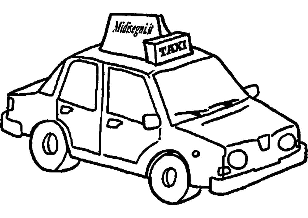 Taxi Normal coloring page