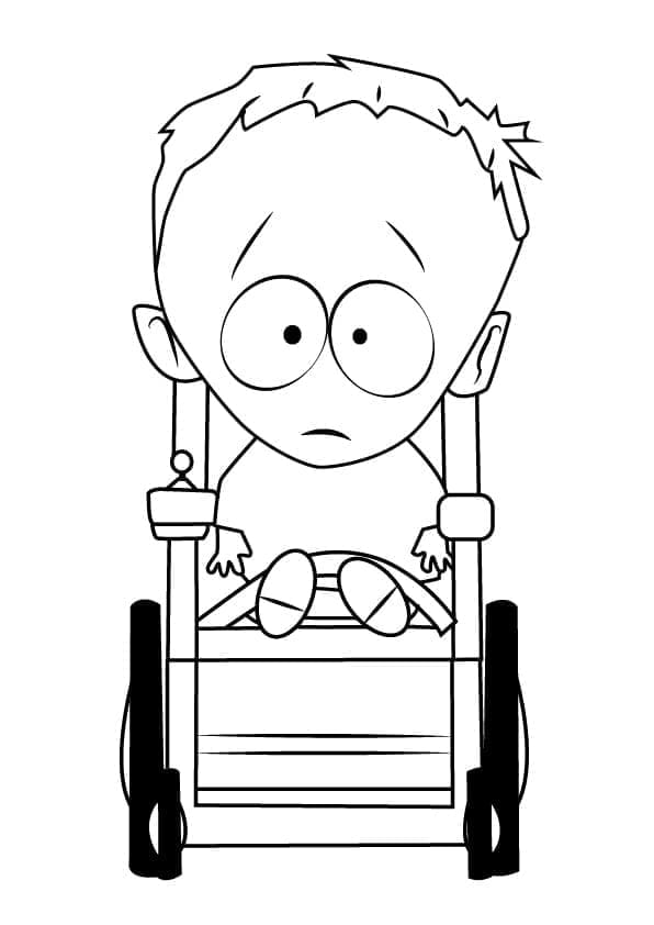 Timmy Burch dans South Park coloring page