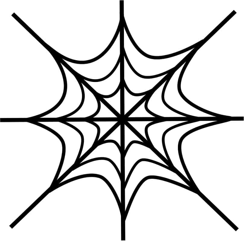 Toile d’Araignée très Simple coloring page