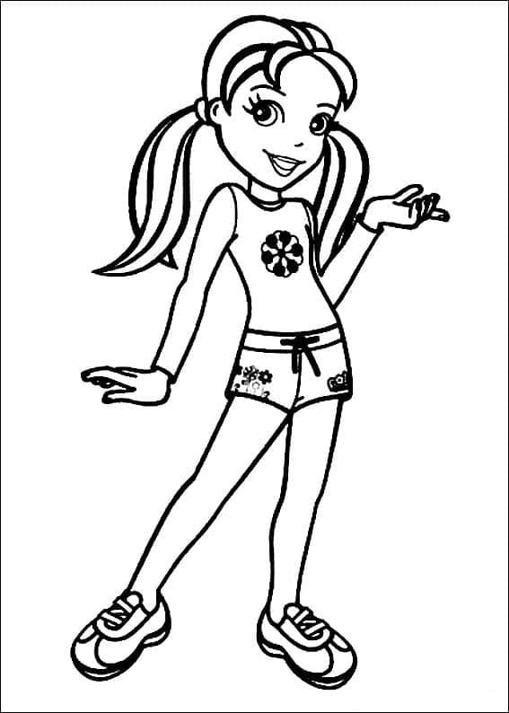 Très Jolie Polly Pocket coloring page