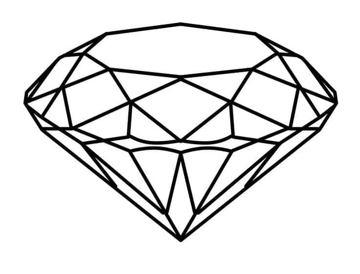 Un Diamant coloring page
