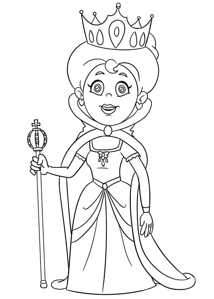 Reina Reine Dessin Coroada Personnages Kids Imprimir Reina Reine Dessin Coroada Personnages Kids Imprimir