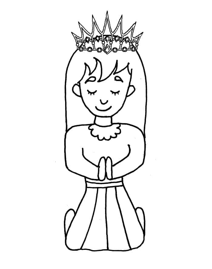 Une Reine Mignonne coloring page