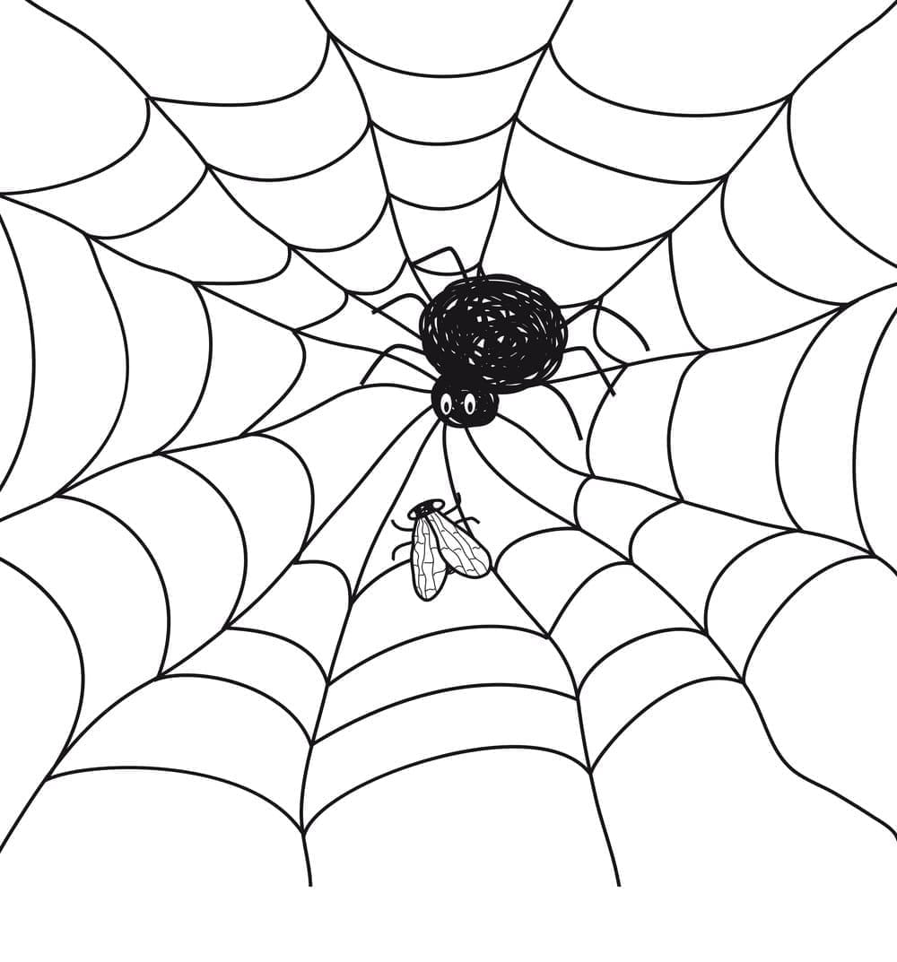 Une Toile d’Araignée coloring page