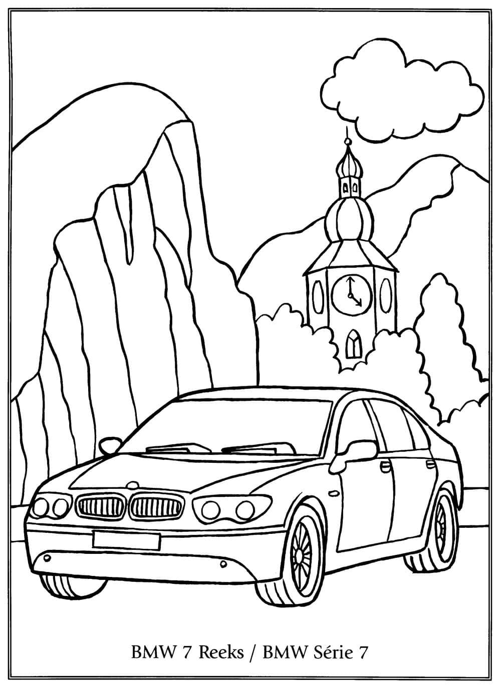 Voiture BMW 7 coloring page