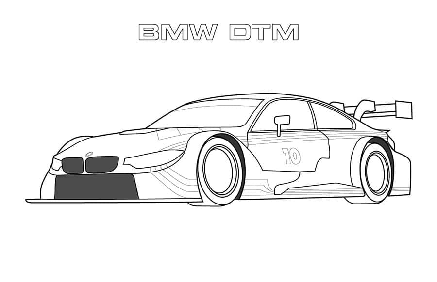 Voiture BMW DTM coloring page