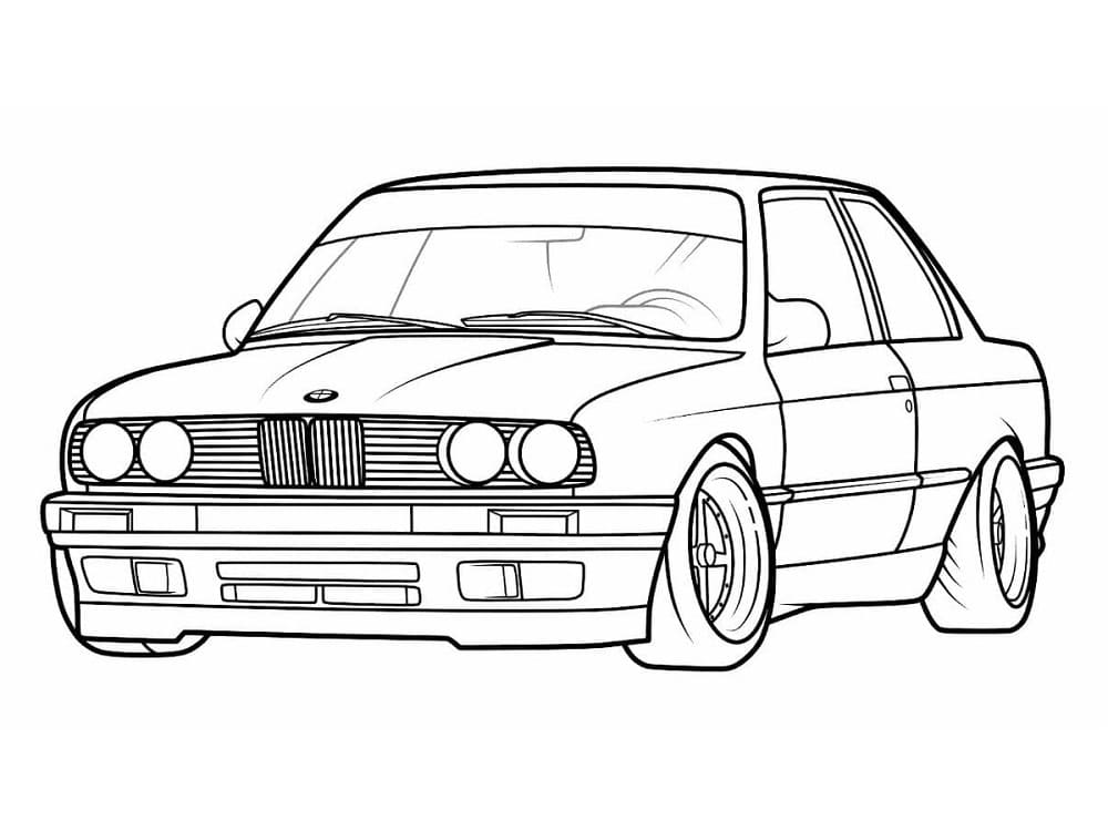 Voiture BMW Gratuite coloring page