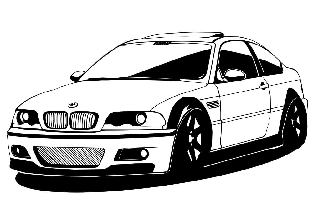 Voiture BMW Imprimable coloring page