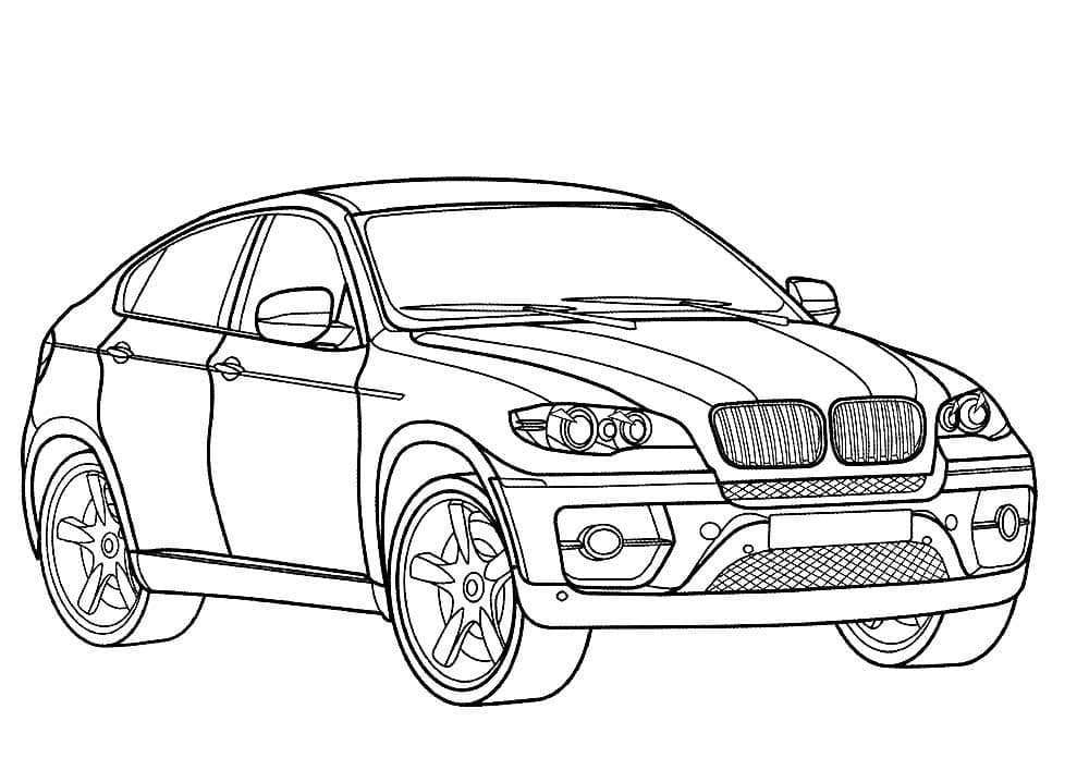 Voiture BMW X5 coloring page
