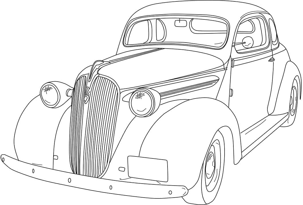 Voiture Chevrolet 1930 coloring page