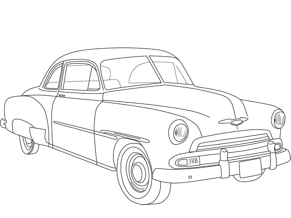 Voiture Chevrolet 1951 coloring page
