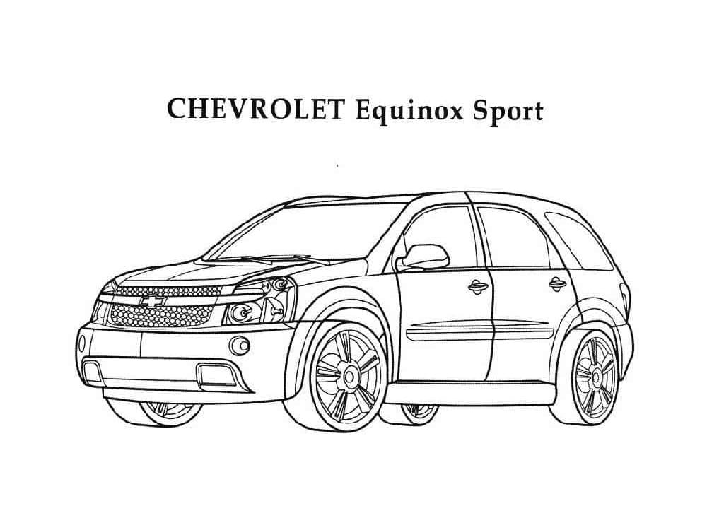 Voiture Chevrolet Equinox Sport coloring page