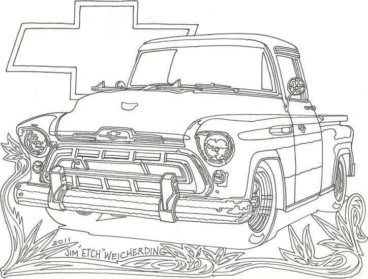 Voiture Chevrolet coloring page