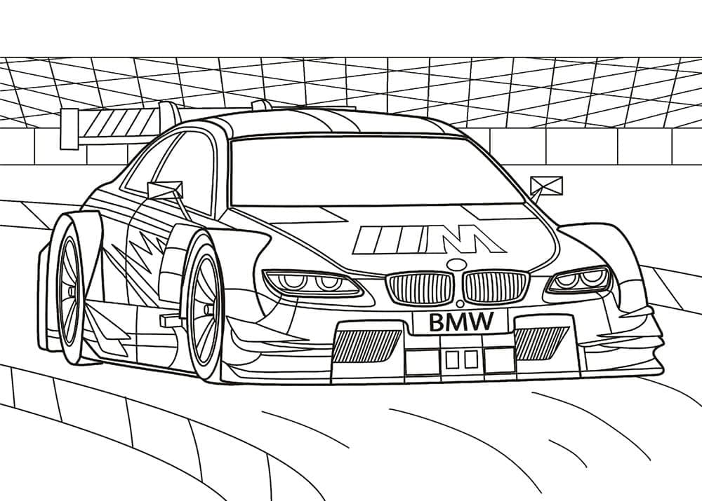 Coloriage Voiture de Vitesse BMW