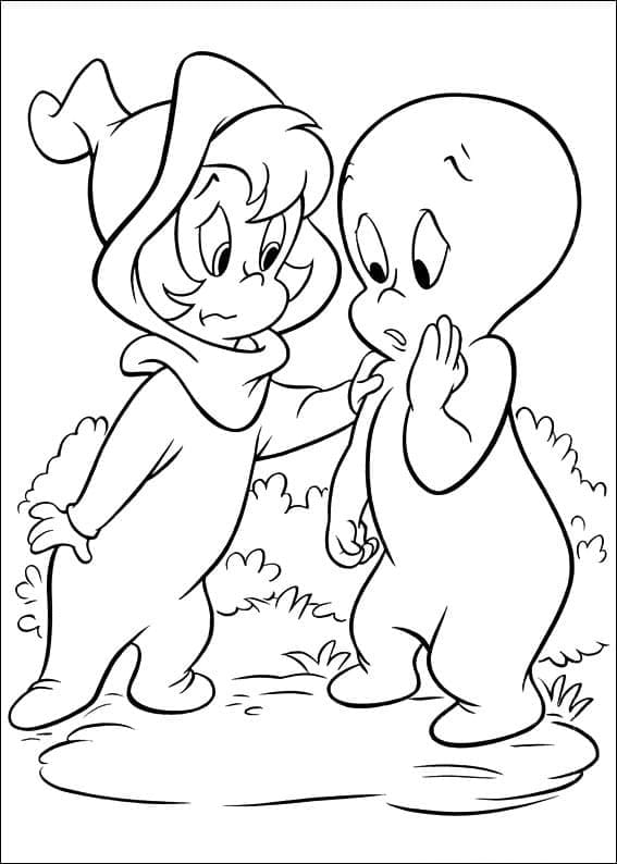 Wendy et Casper coloring page