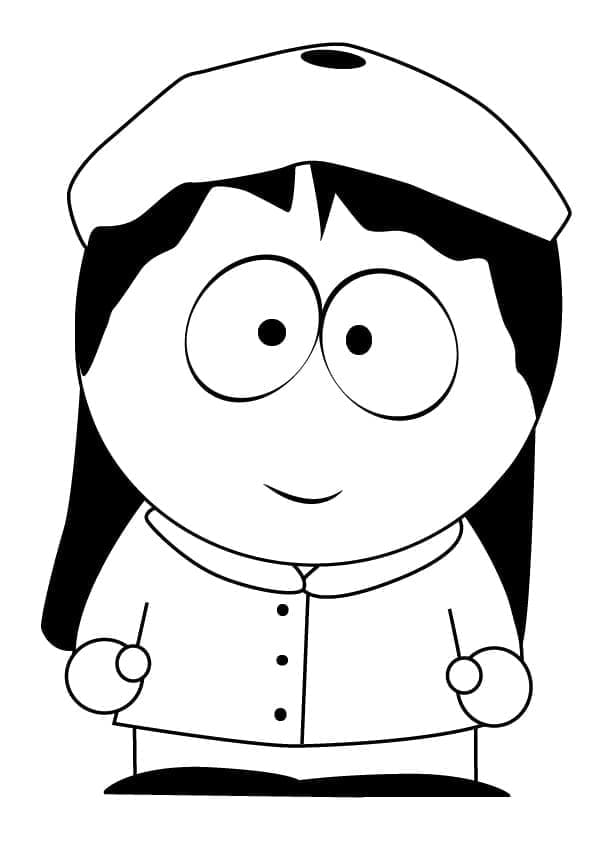 Coloriage Wendy Testaburger de South Park