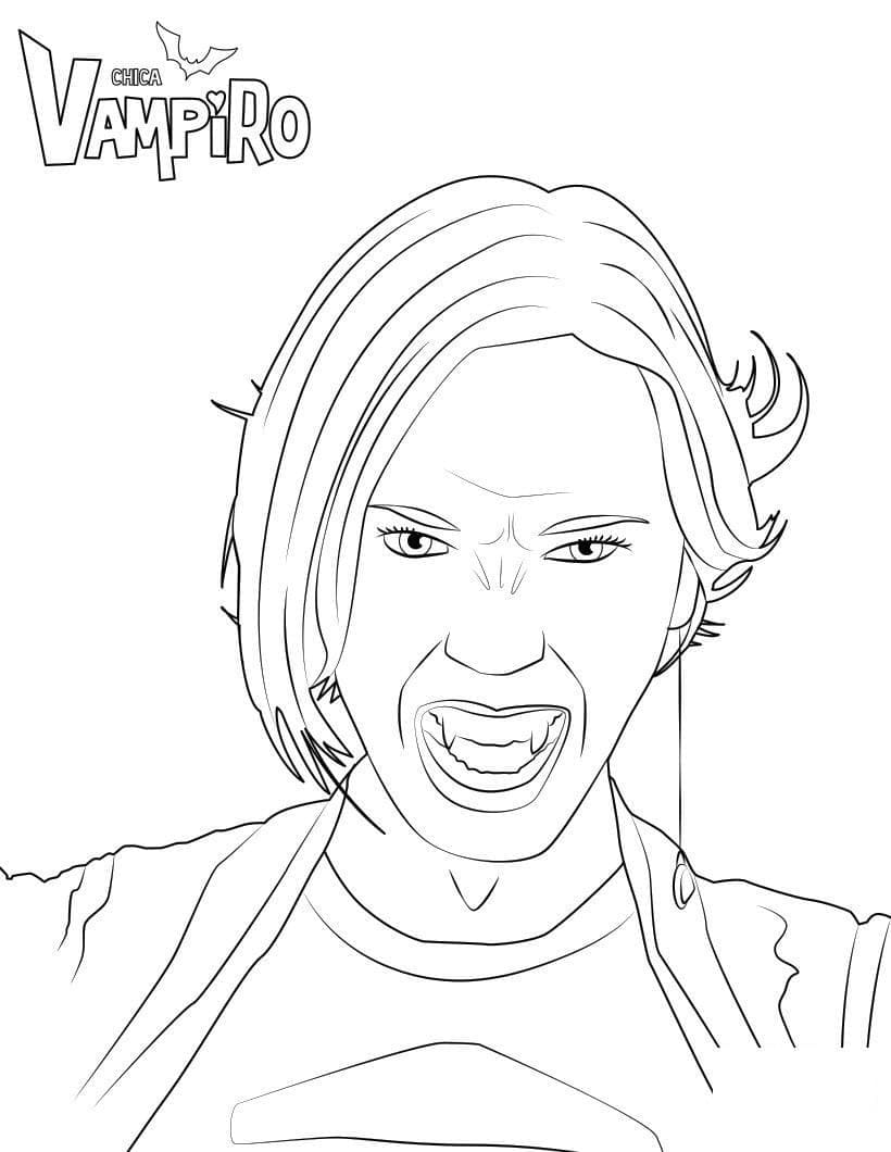 Zaira Fangoria de Chica Vampiro coloring page