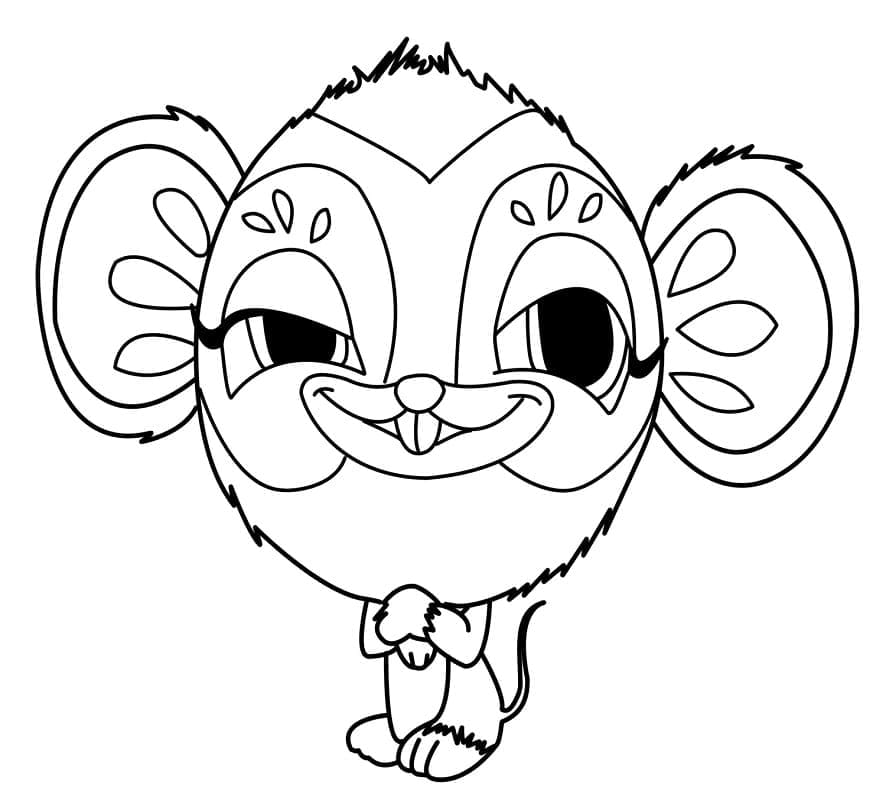 Zooble Souris coloring page