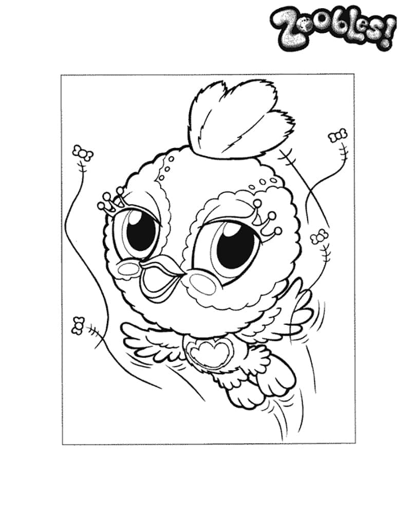 Zoobles 4 coloring page