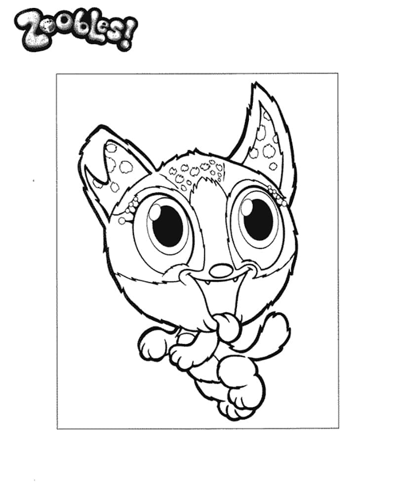 Zoobles Doxy coloring page