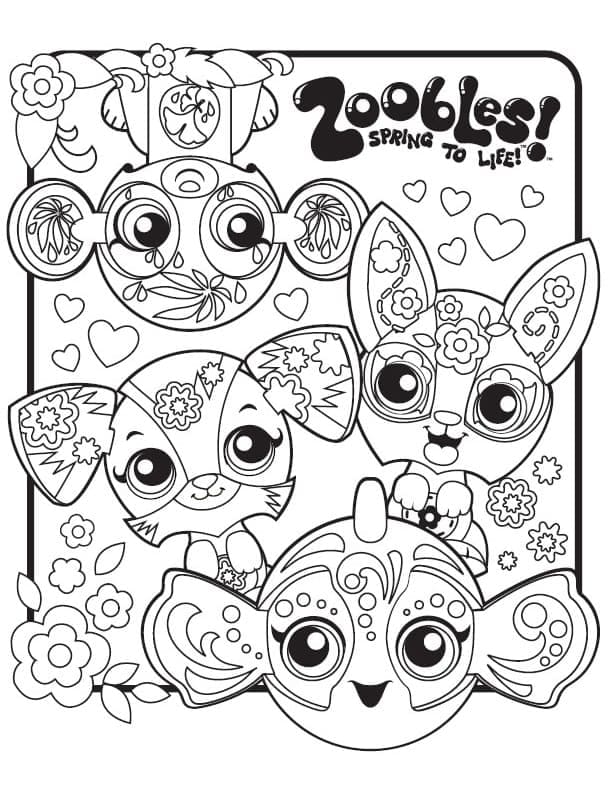 Zoobles Gratuit coloring page