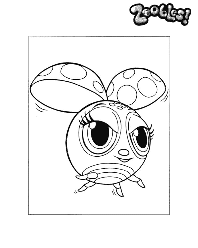 Zoobles Spottie coloring page