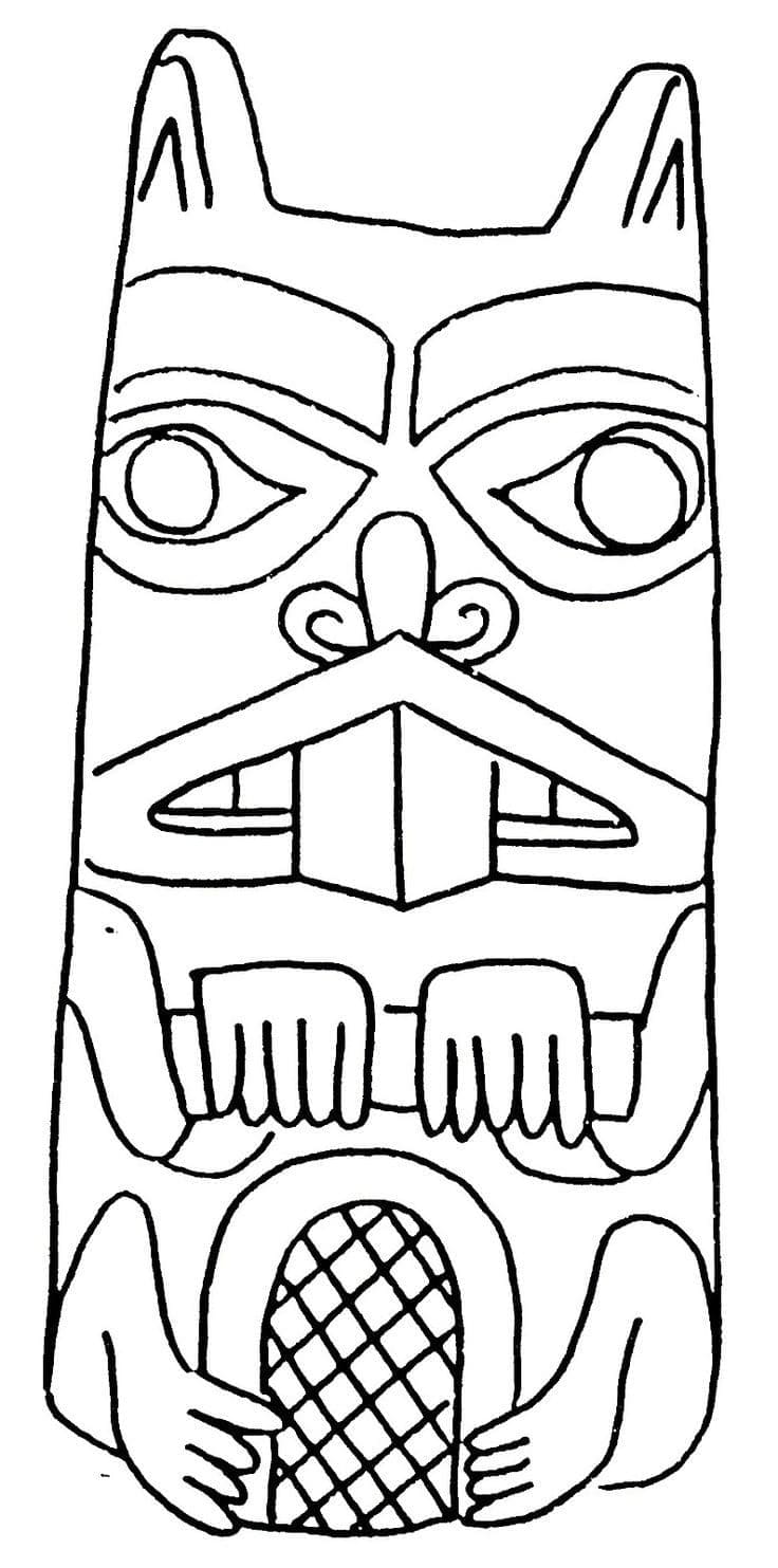 Image de Totem coloring page