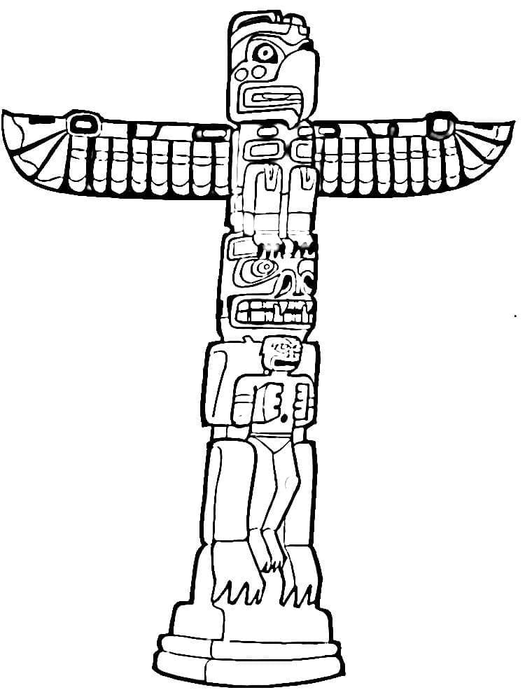 Totem 10 coloring page