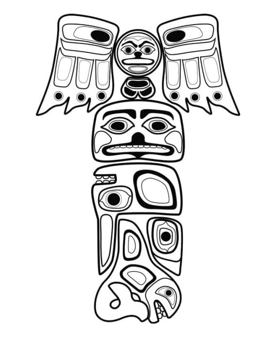 Totem 12 coloring page
