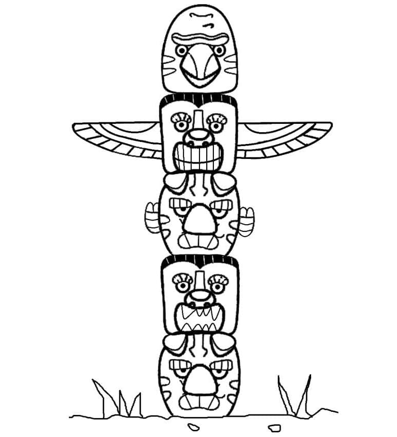 Totem 13 coloring page