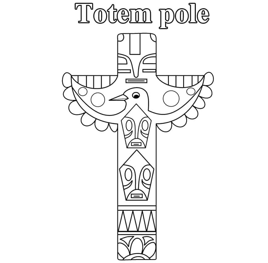Totem 14 coloring page