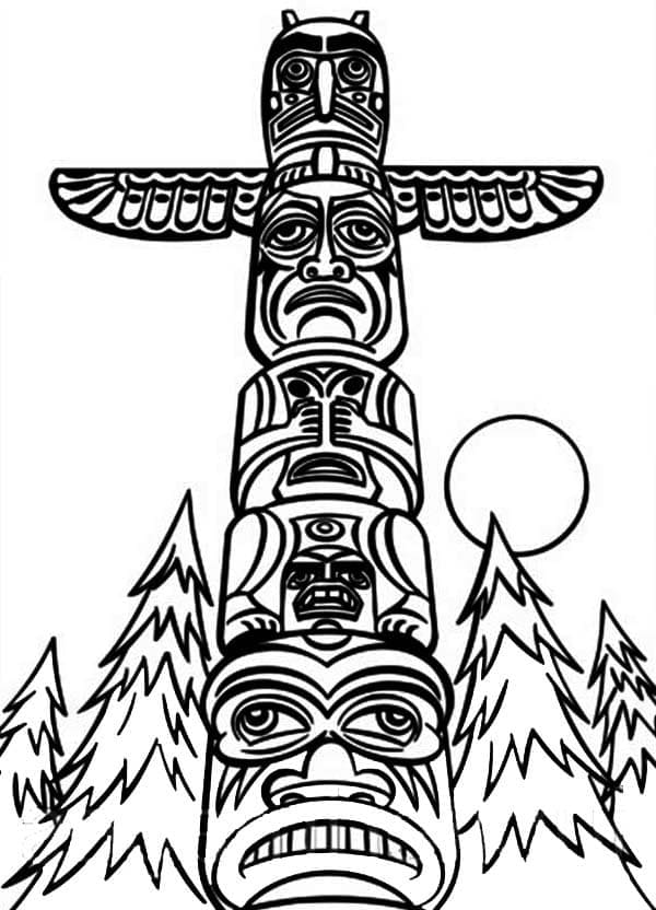 Totem 16 coloring page