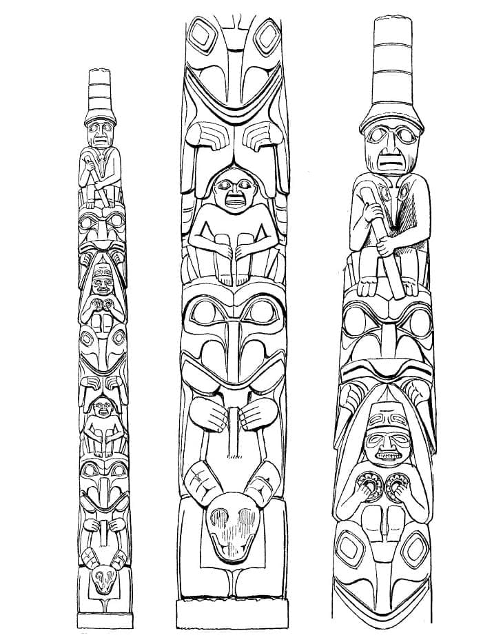 Totem 17 coloring page