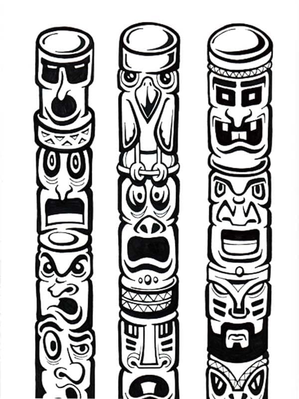 Totem 18 coloring page