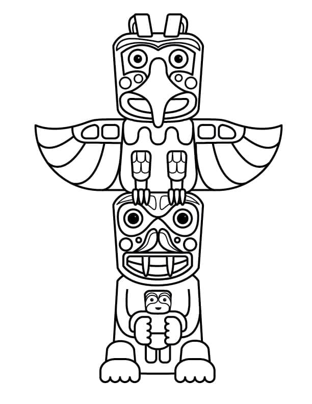 Totem 2 coloring page