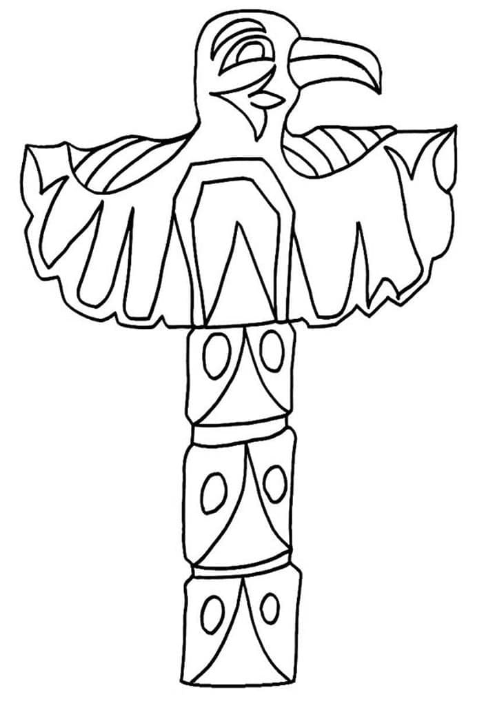 Totem 5 coloring page