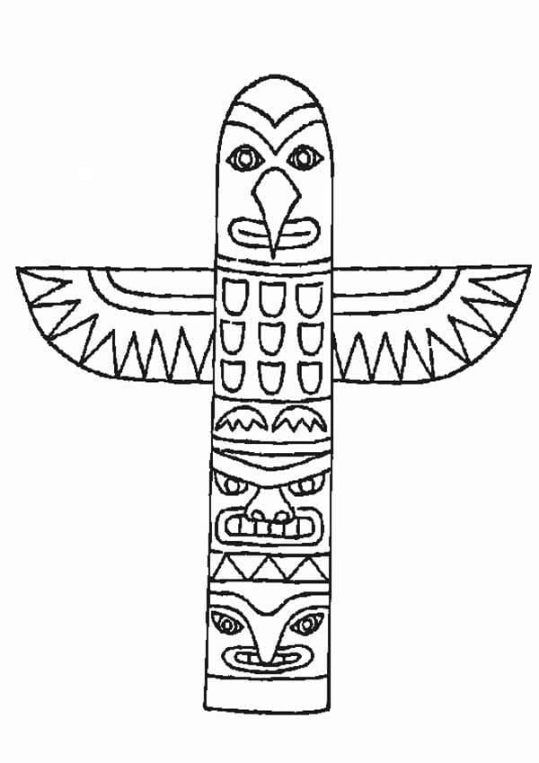 Totem 6 coloring page