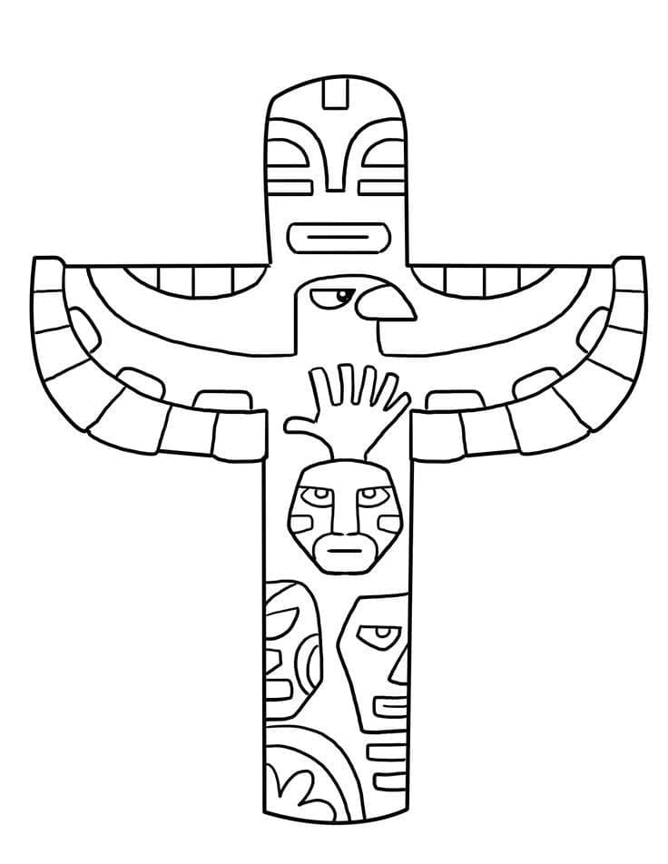 Totem 7 coloring page