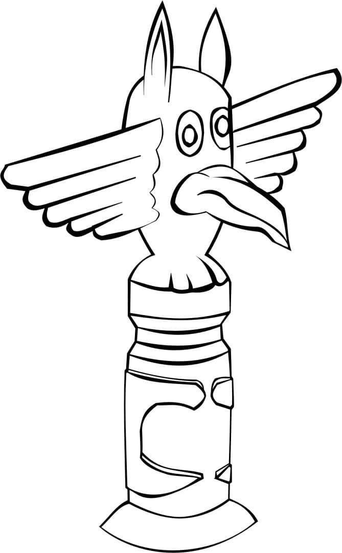 Totem 8 coloring page