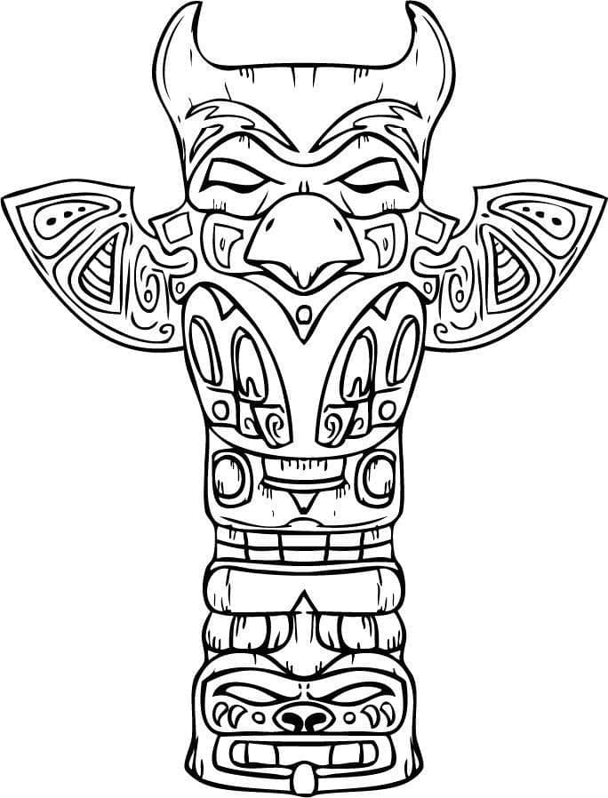 Totem 9 coloring page