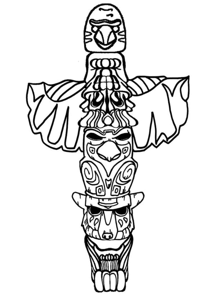 Un Totem coloring page