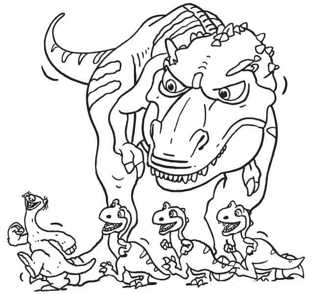 Âge de Glace Sid et Dinosaures coloring page