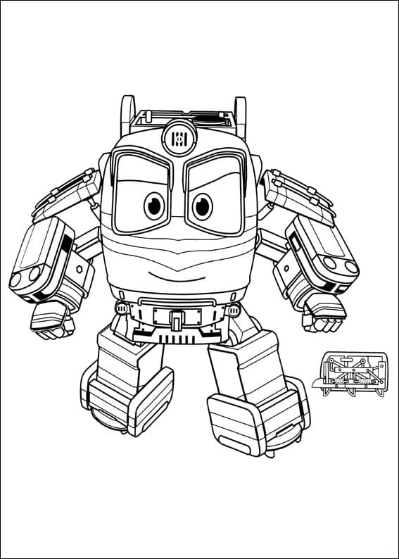 Alf de Robot Trains coloring page