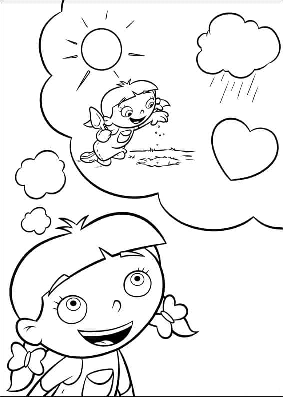 Annie dans Petits Einstein coloring page